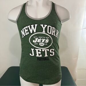 NFL Team Apparel New York Jets Women's Racerback Tank Top Green Size Small (405)